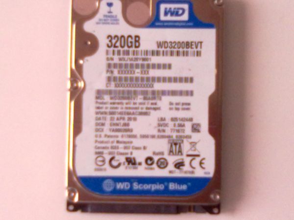HDD 320 GB notebook mod 430R